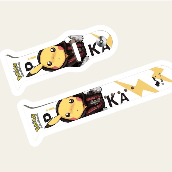 Pokemon Pikachu Apple Watch Band 38/ 40/ 41/ 42  mm Series SE 9 7 6 5 4 3 Strap - Picture 2 of 4